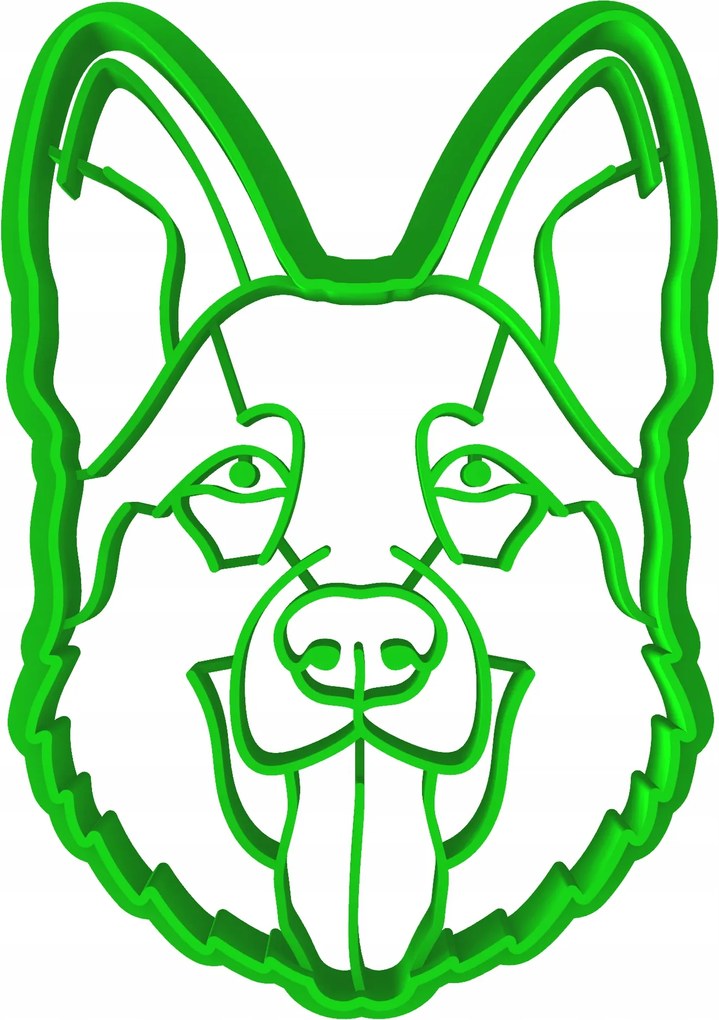 Forma Lyukasztó Német juhász kutya 3 8cm