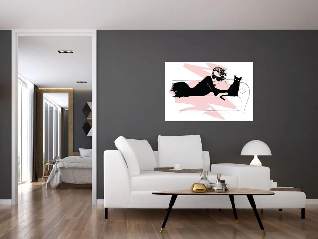 Kép - Fashion lady (90x60 cm)