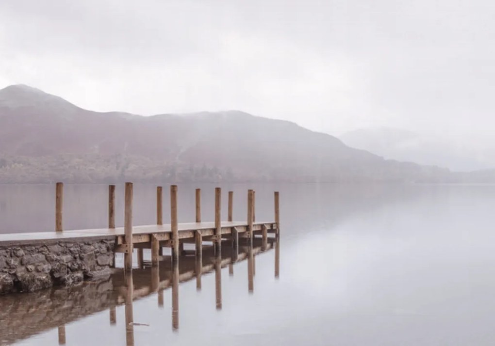 Poszter 100x70cm Fa móló a tóparton, Assaf Frank