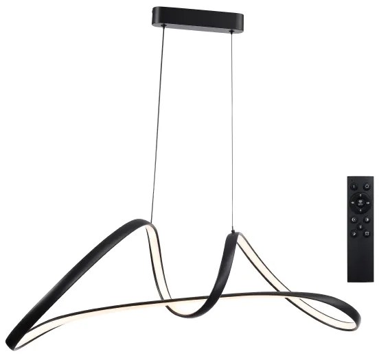 Brilagi-LED Dimmelhető TWISTER kábeles LED/60W/230V 3000-6000K fekete + távirányító