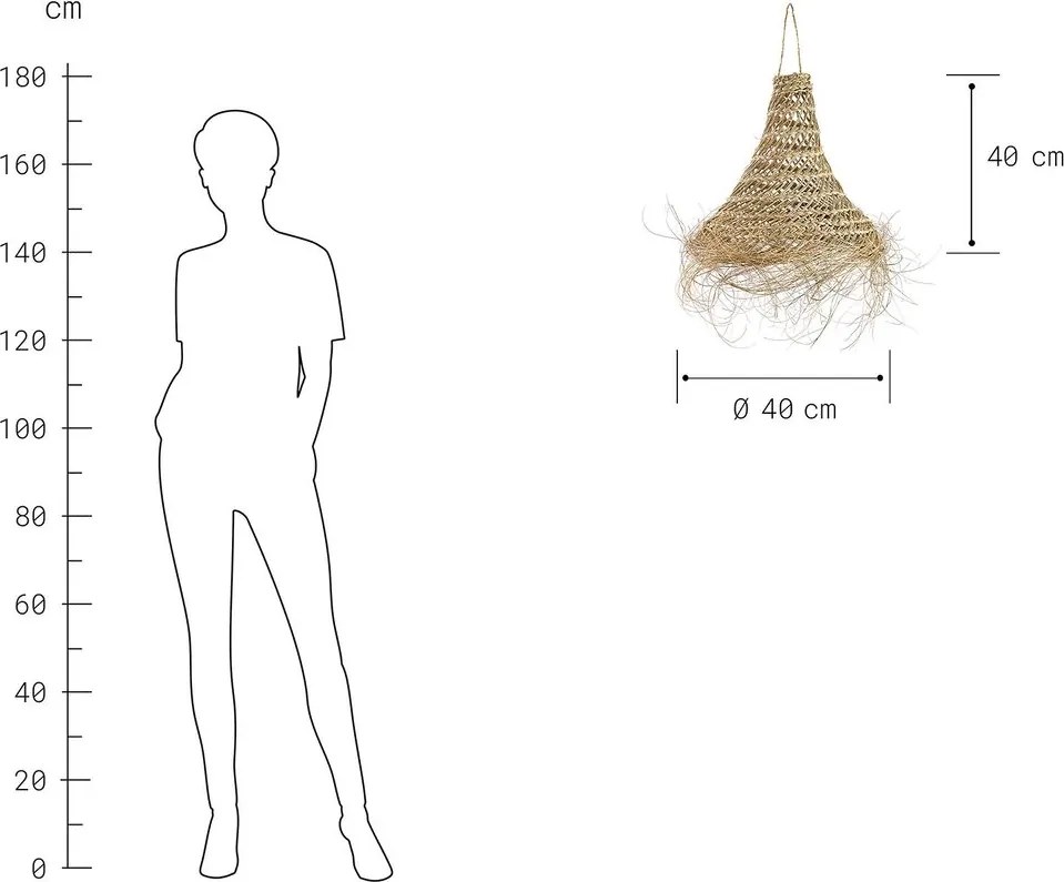 BOMAS eszpartófű lámpabúra 40cm