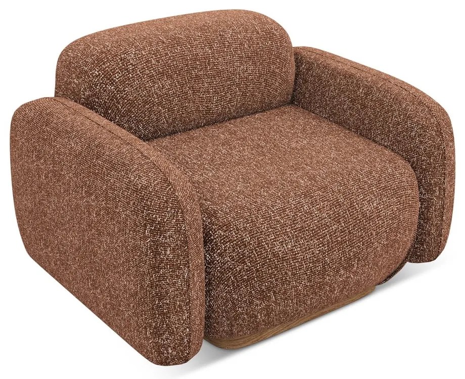 Narancssárga-barna fotel Ailani – Makamii