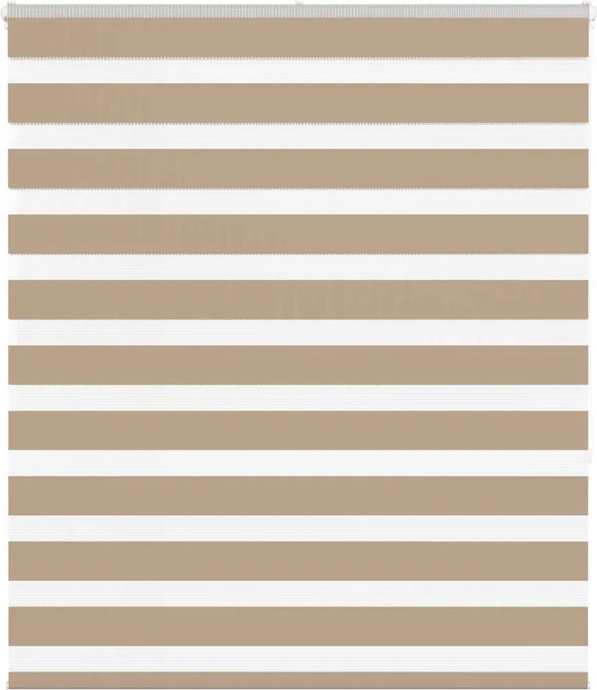 vidaXL zebrafüggönnyel homokbarna szövetszélesség 115,9 cm poliészter
