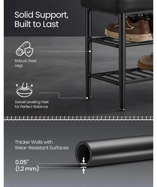 ANDOR cipőtartó fekete