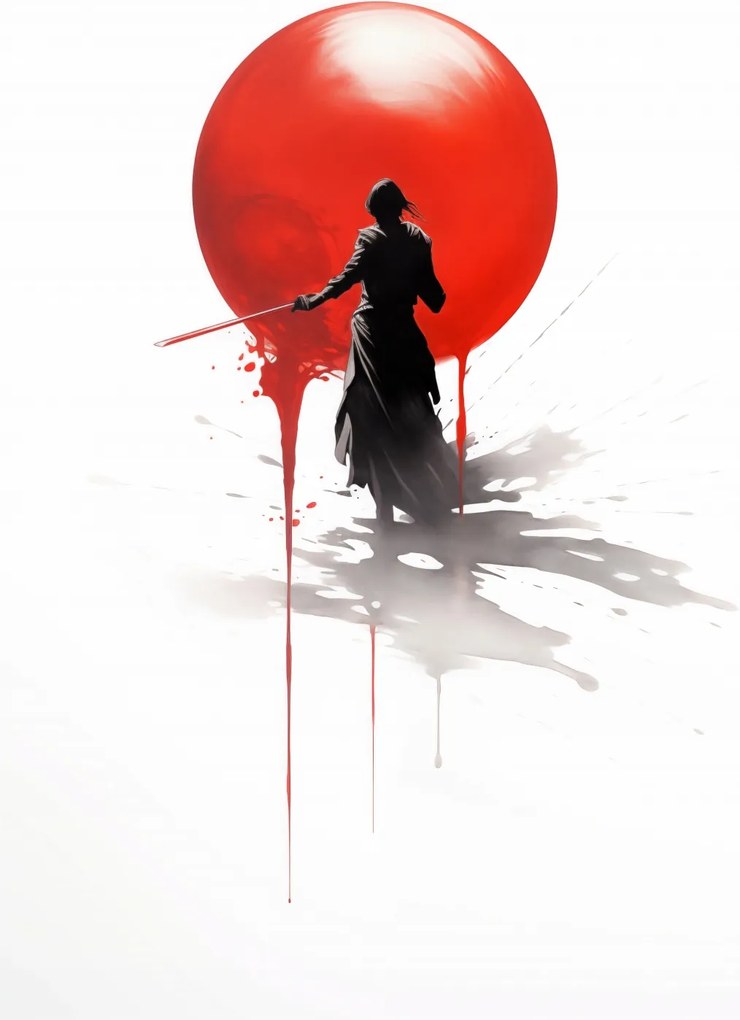 Poszter 39,5x55cm Magányos szamuráj