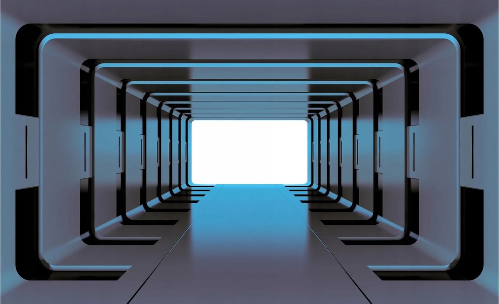 Fotótapéta Geometrikus folyosó Neon fény stílus 312x219 +ragasztó