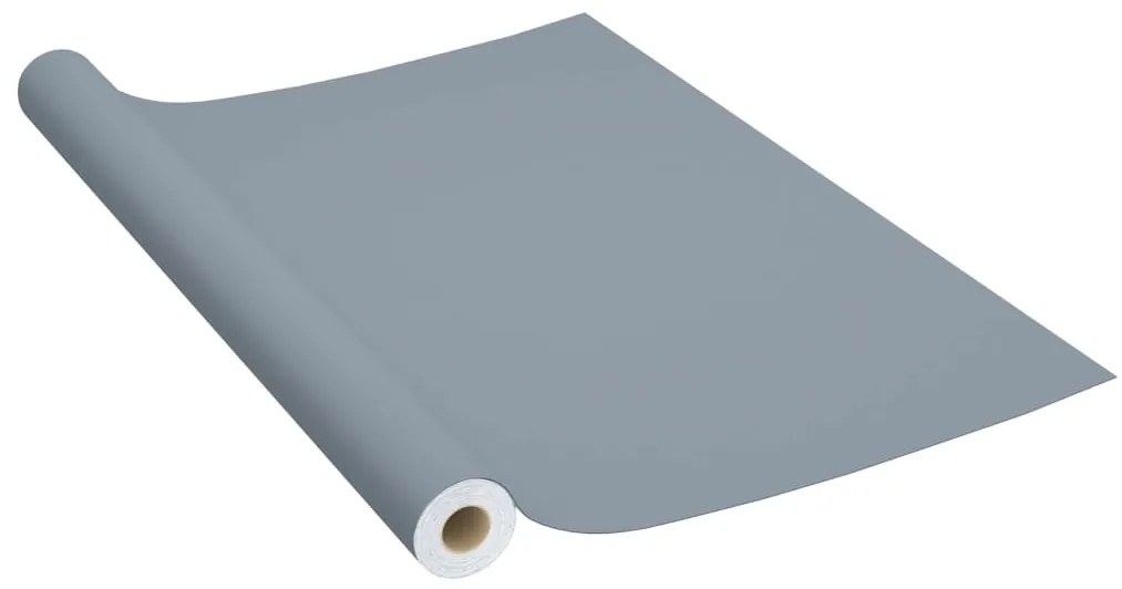 vidaXL szürke öntapadó PVC bútorfólia 500 x 90 cm