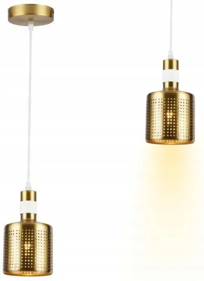 Elegáns Arany Mennyezeti Lámpa Lógó Csillár Fém Modern E27