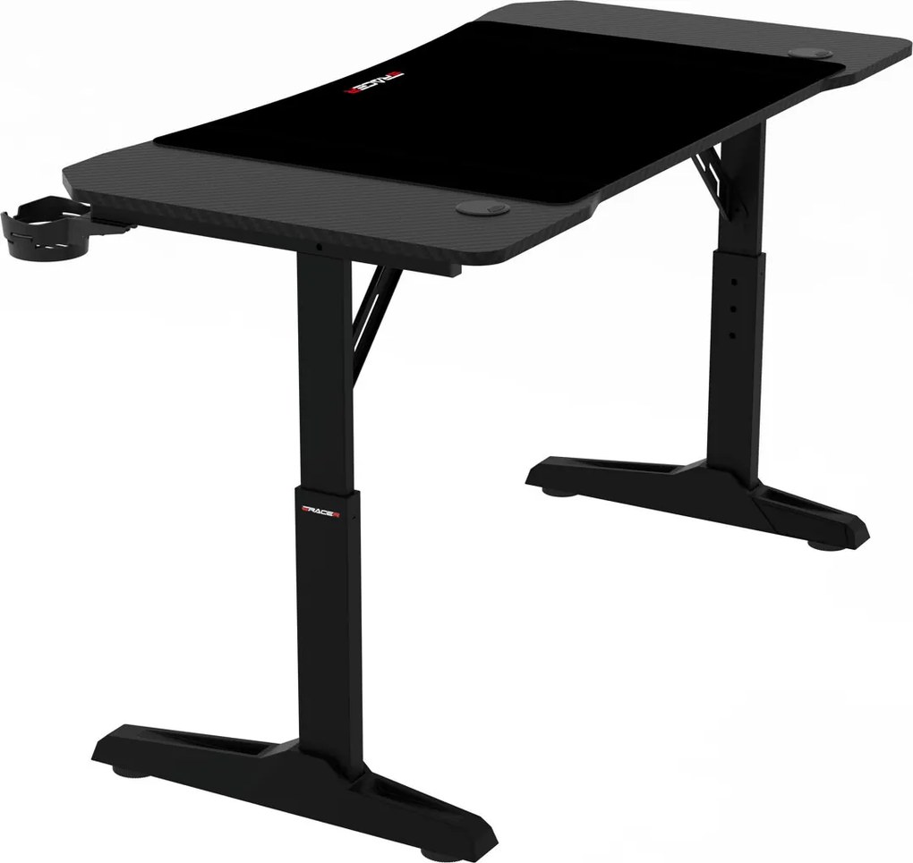 NERO karbon gamer asztal 160 × 60 cm