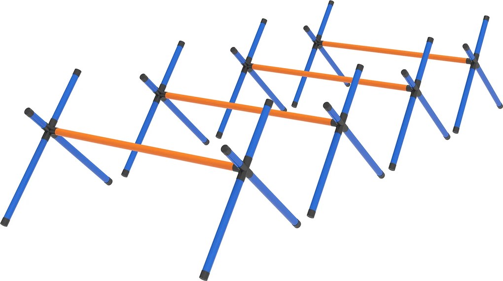 PawHut 4 részes agility készlet – állítható akadályok és hordtáska, hordozható edzőkészlet kistestű kutyáknak | Aosom
