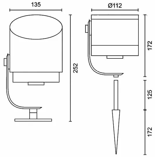 Philips 17462/30/P7 Hue LILY RGB LED kültéri dimmelhető lámpa 15W IP65
