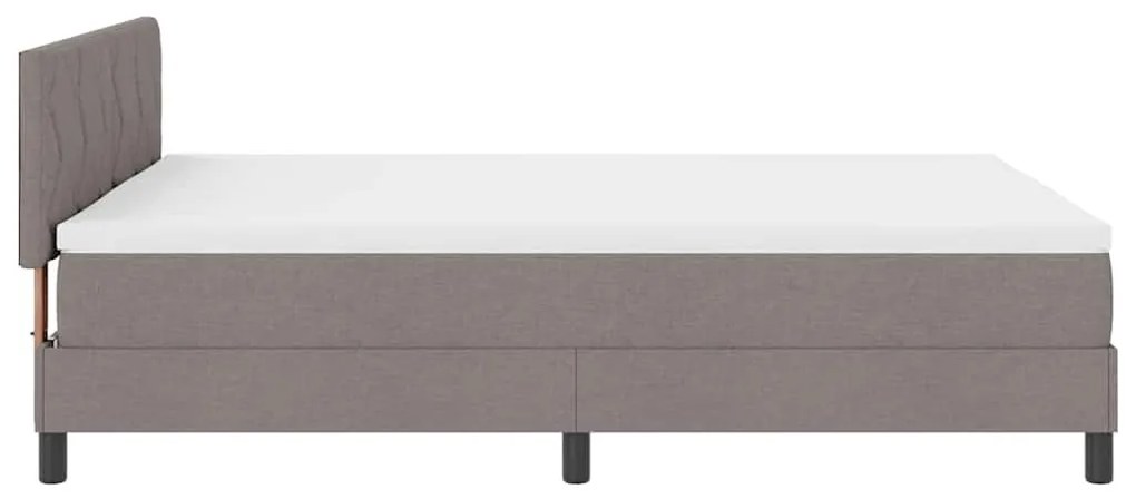 Boxspring ágy matraccal matracmal Tópszínű 140 x 190 cm szövet
