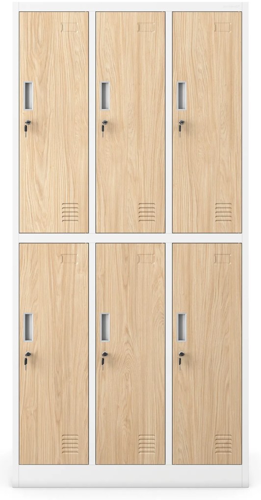 IGOR cabinet white RAL9003 golden oak H1850*W900*D450