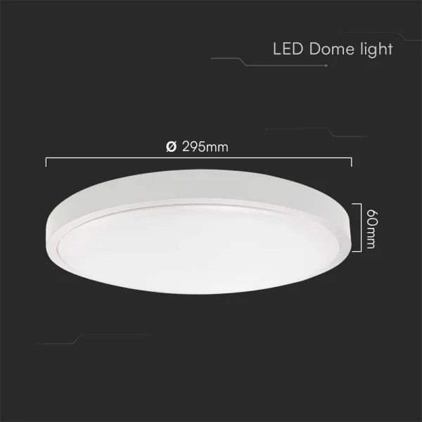 LED fürdőszobai mennyezeti lámpa LED/24W/230V IP44 3000K átm. 29 cm fehér
