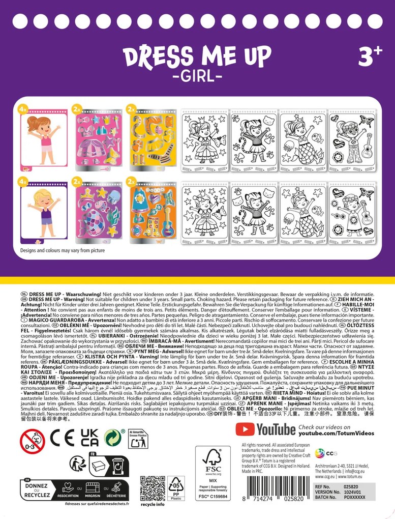 Öltöztetős Girl játék szett