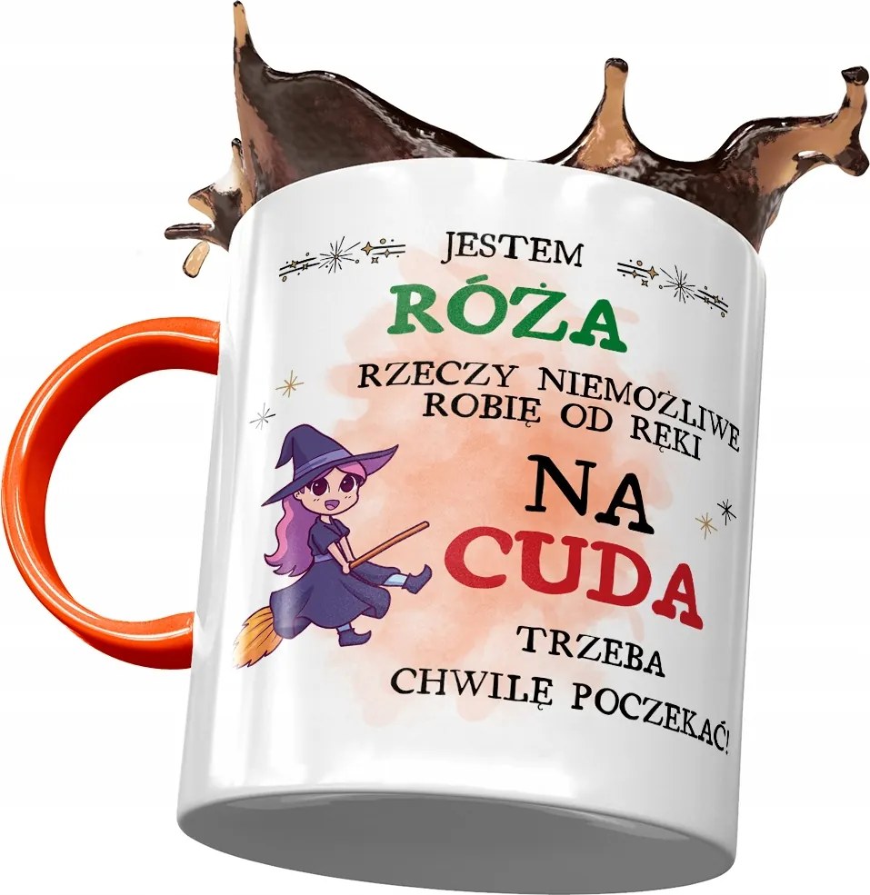 Narancssárga Bögre Rózsa Barátnő Feleség Nyomtatott Fotóval