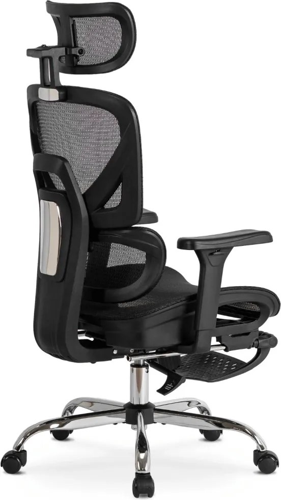 Forgószék ergonomikus kialakítással, fekete színben. KAIR