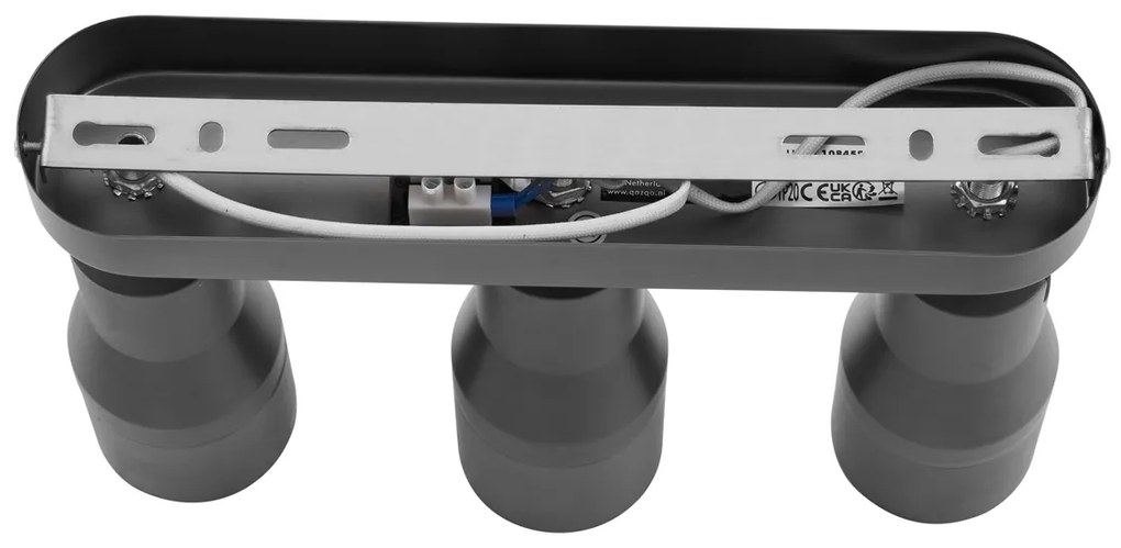 Kerek mennyezeti spotlámpa, antracit GU10 50 mm 3-fényes - Stanley