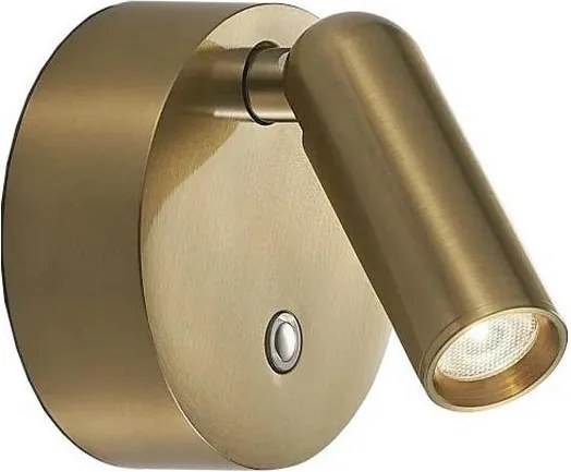 Ideal Lux - dimmelhető, újratölthető fali spotlámpa BEAN LED/3W/5V CRI95 sárgaréz