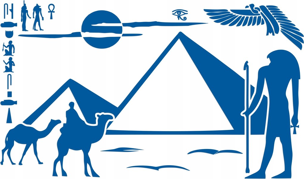 Falmatrica velúr dekoráció Nw 70x42cm Egyiptom