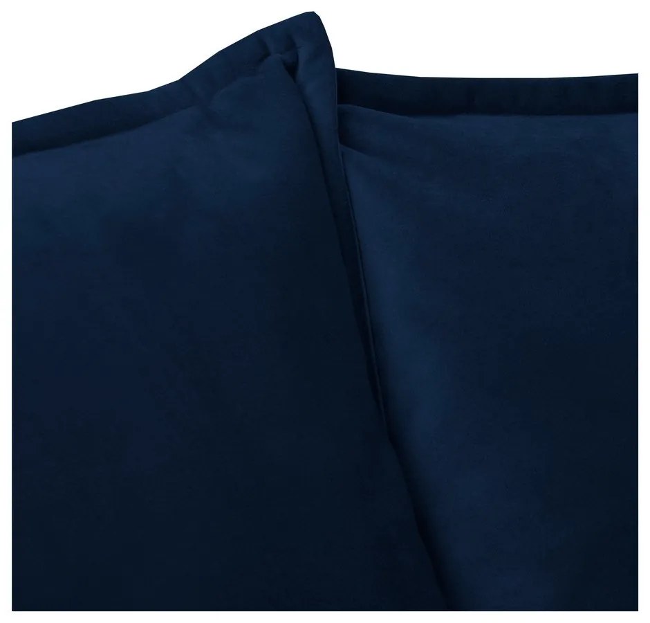 Sötétkék bársony kanapé 138 cm Juli – Ropez