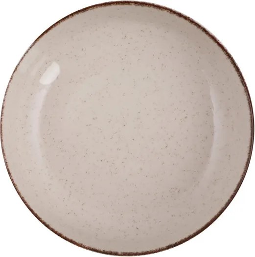 Tányérkészlet porcelán, fahéj, 24 darabos