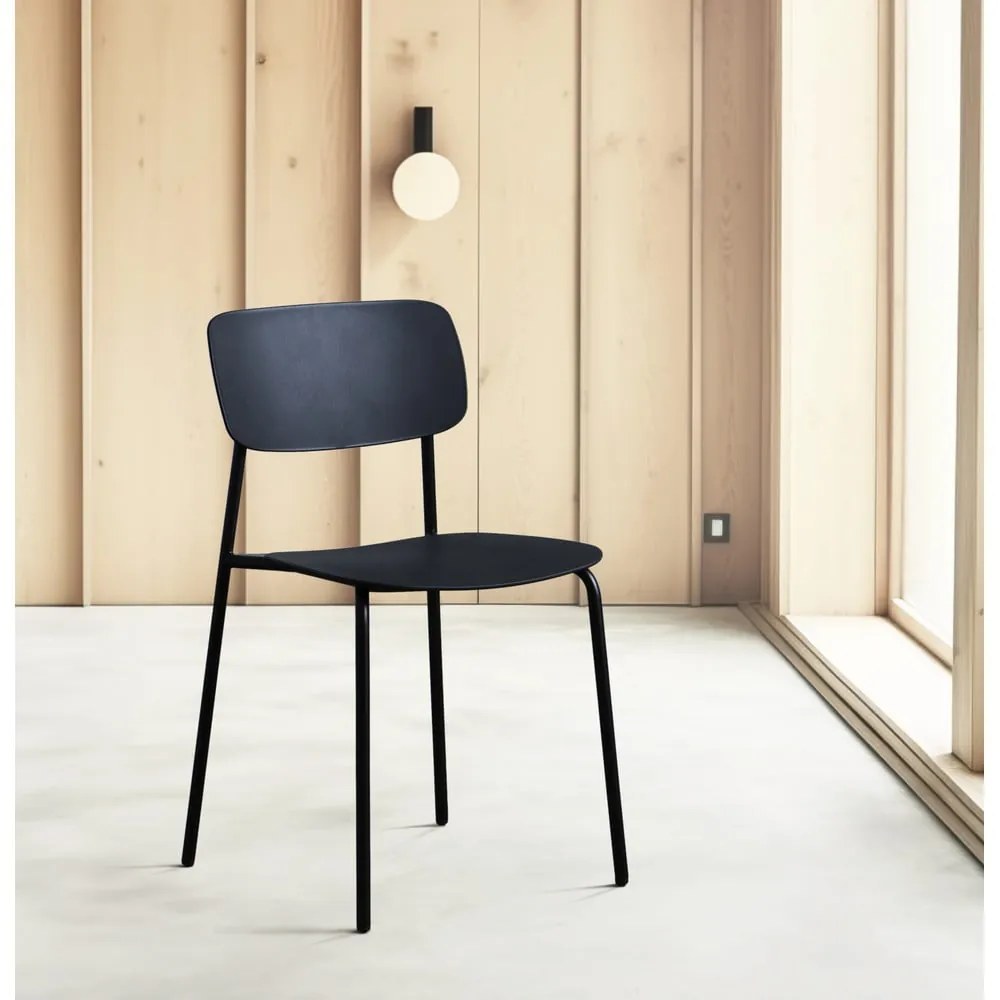 Fekete étkezőszék szett 2 db-os Kirkland – Unique Furniture