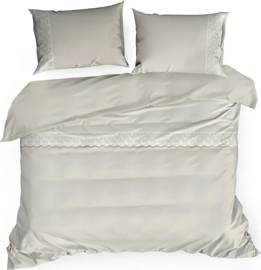 Csipkével díszített pamut ágyneműhuzat 160X200