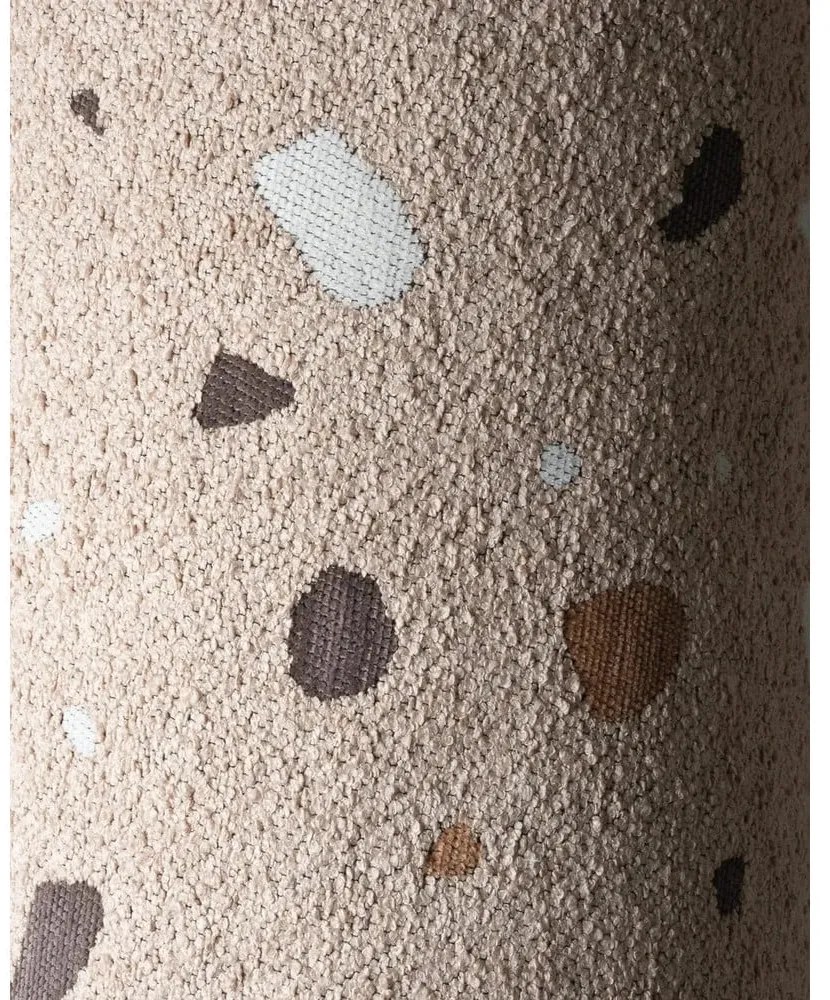 Világosbarna buklé-zsenília gyerek fotel Terrazzo Moon – Wigiwama