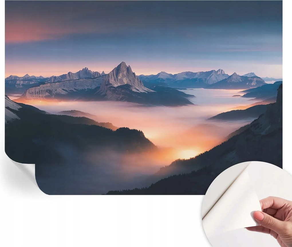 Dekoratív öntapadós fotótapéta Hálószobába Felkelő nap 312x219