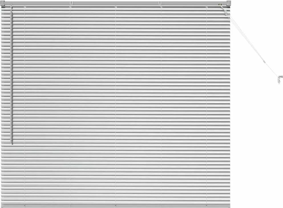 vidaXL Zsalugáter Redőnyök Ezüst 130 x 145 cm Alumínium