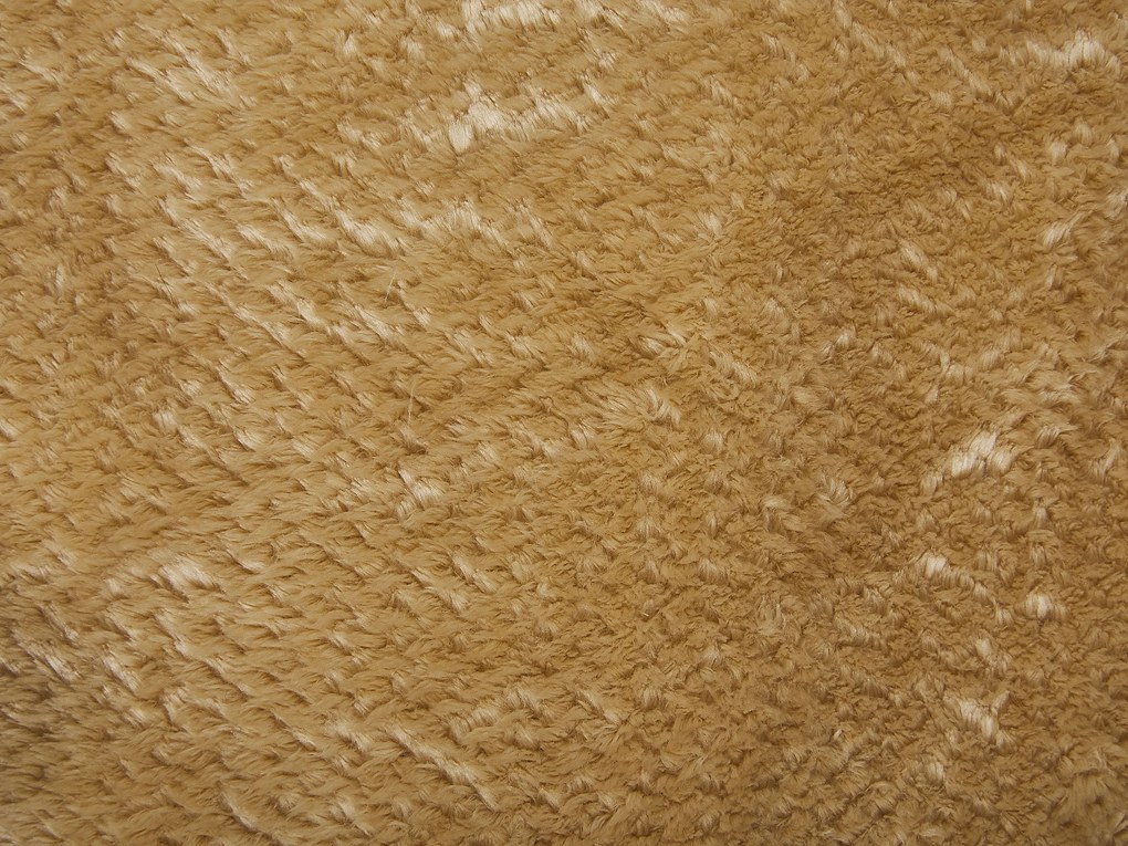 Mustársárga pamut ágytakaró 200 x 220 cm SAITLER Beliani
