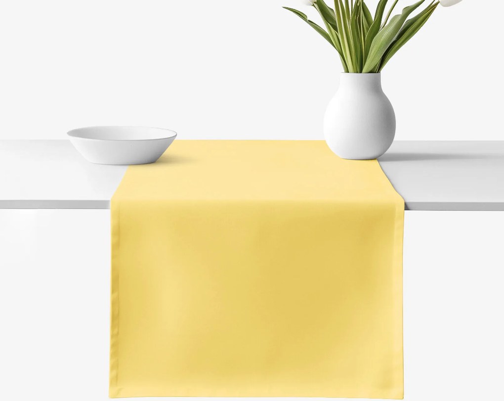Goldea pamut asztali futó - sárga 35x180 cm