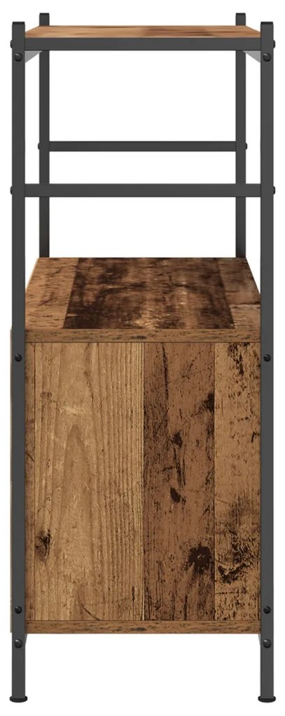 Könyvespolc Füstölt Tölgy 80x30x78,5 cm Műszaki Fa