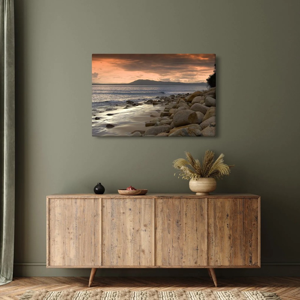 Kép - Tenger és hegyek (90x60 cm)