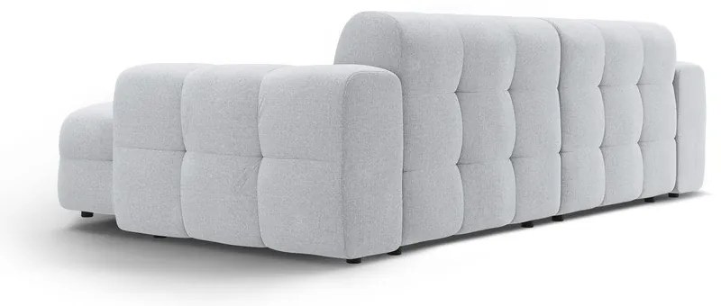 Világosszürke sarokkanapé (jobb oldali-heverő résszel) Kendal – Micadoni