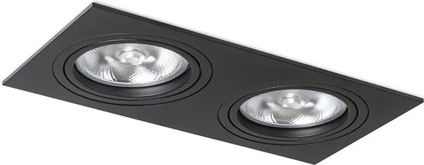 RENDL PASADENA G53 SQ II fekete 230V LED G53 2x15W
