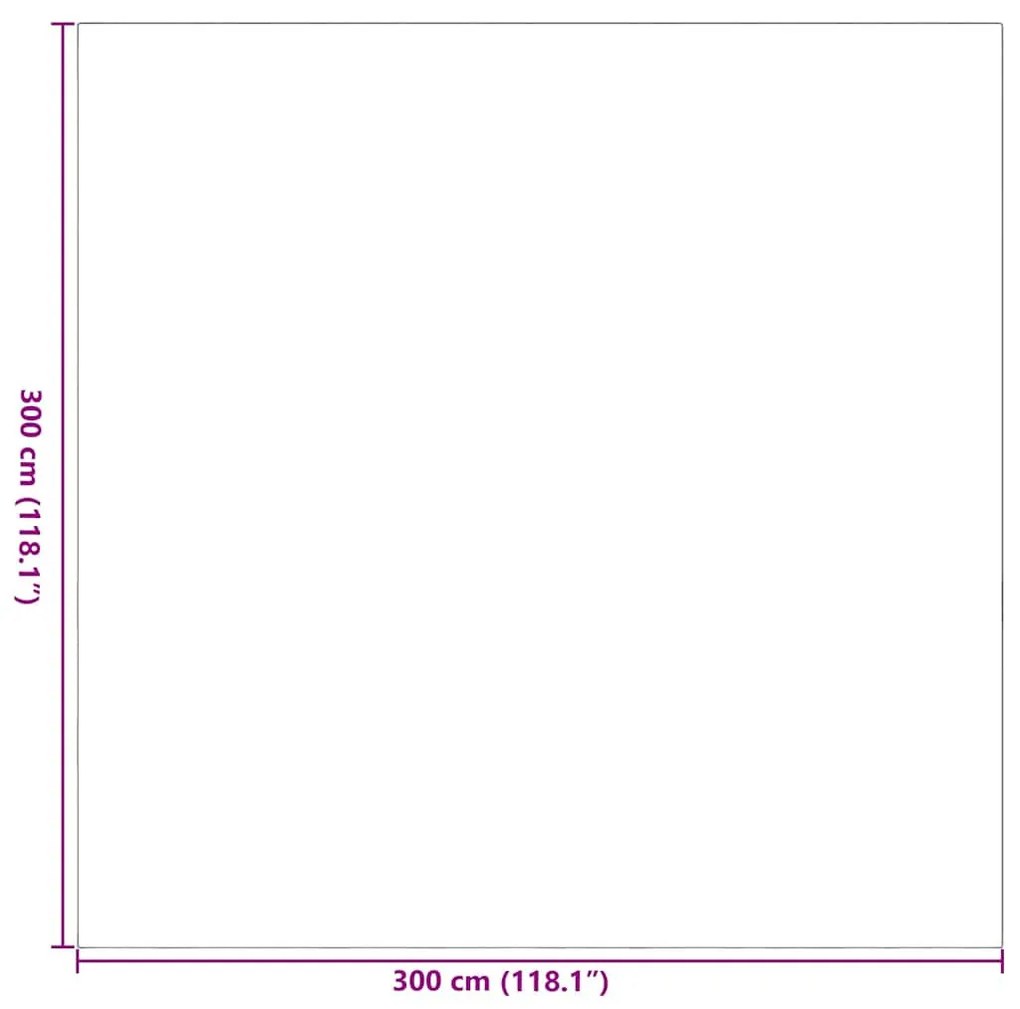 Kültéri Szőnyeg ARAKIL Szürke és fehér 300 x 300 cm PP