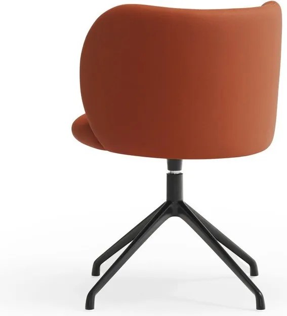 Narancssárga kárpitozott étkezőfotel Mogi – Teulat