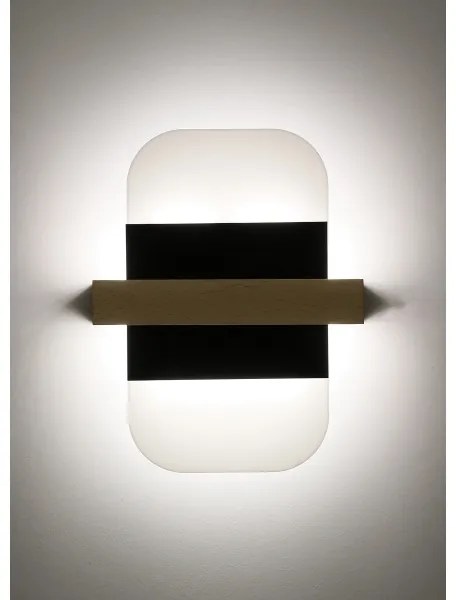 LED fali lámpa APRIL LED/6W/230V fehér/fekete