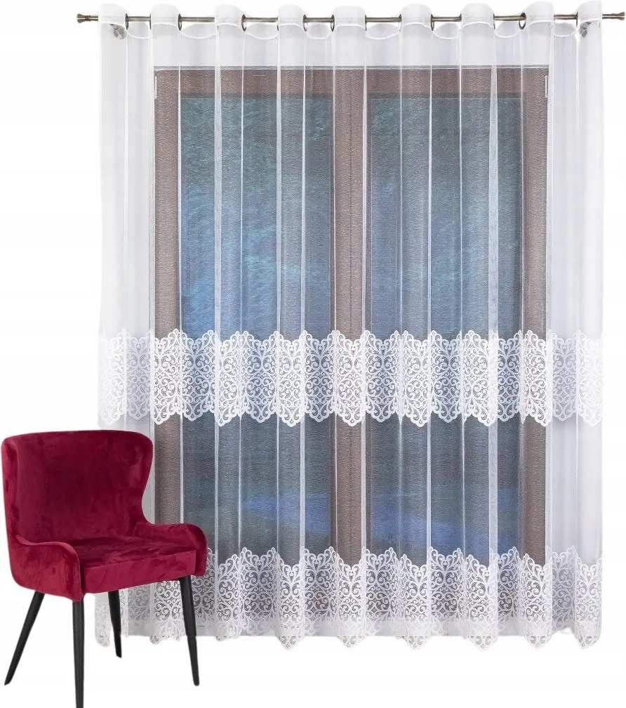 Elegáns Átvezető Függöny, Stílusos Csíkokkal 250x235