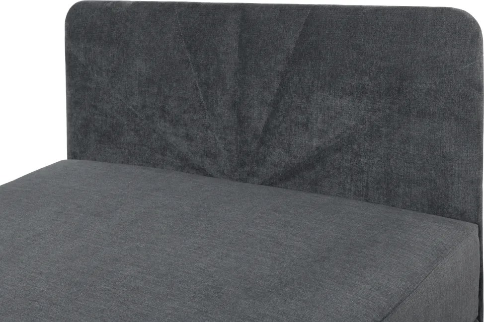 Boxspring ágy, egyszemélyes, szürke, 90x200, univerzális, SUPA