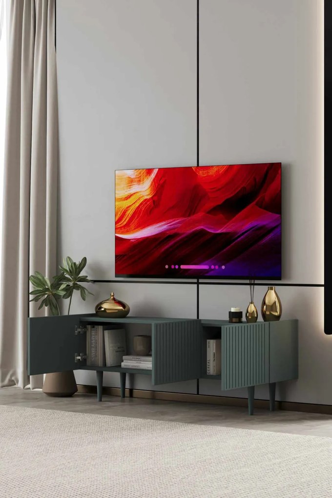 Capella TV-állvány, zöld, 120 cm