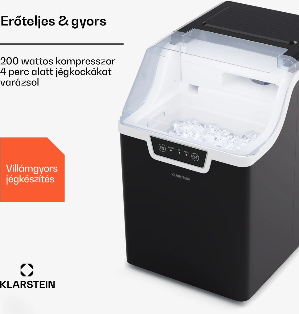 Klarstein Jégkocka készítő gép, Wallberg Nugget Ice Maker