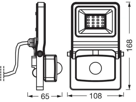 Osram - LED reflektor érzékelővel ENDURA LED/10W/230V 4000K IP44