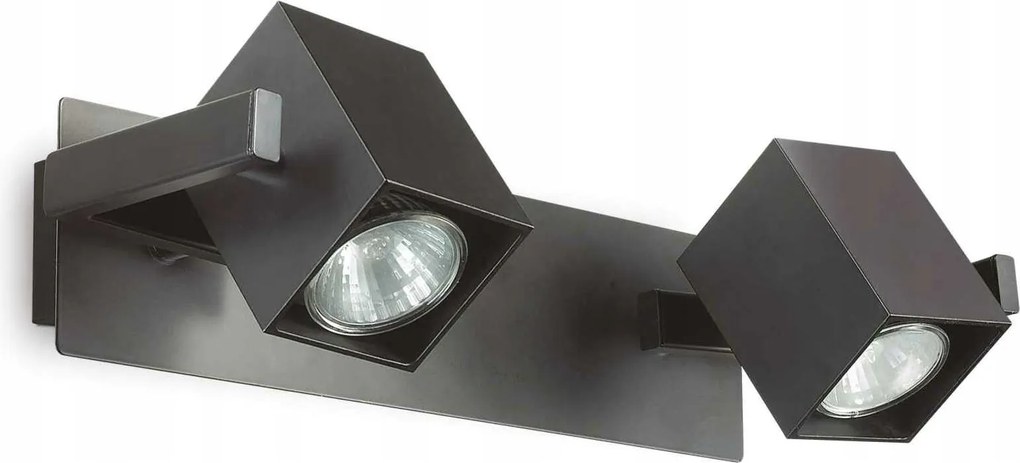 Ideal Lux Mouse AP2 nero 156705 2x50W piros mennyezeti és fali lámpa