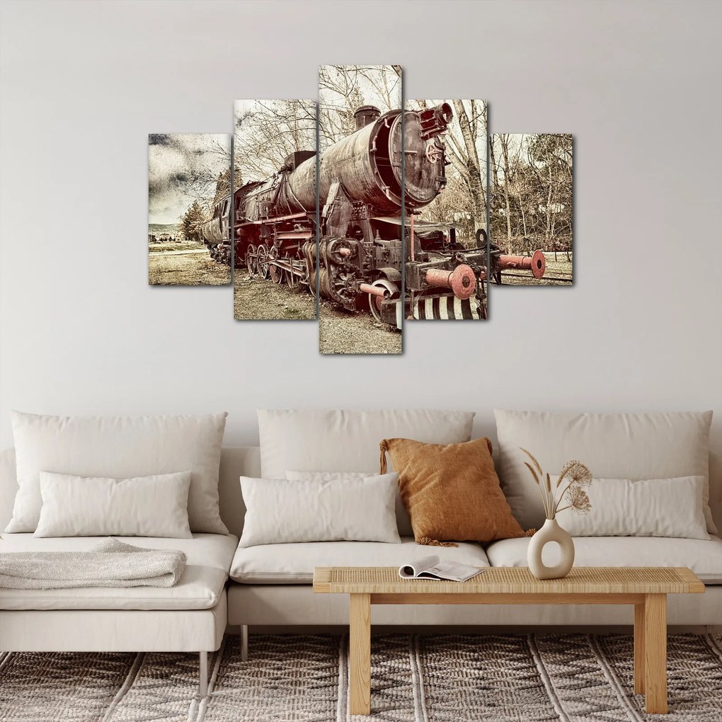 A mozdony történelmi képe (150x105 cm)