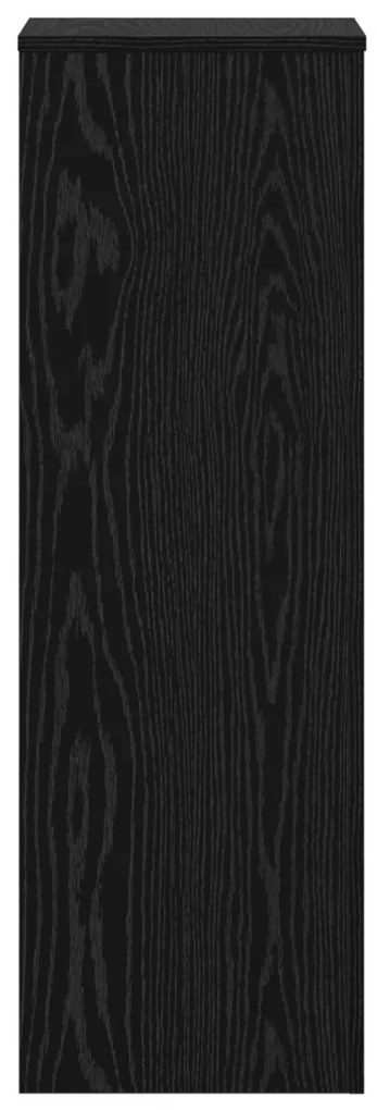 Növényállványok 2 db Fekete tölgy 66x33x100 cm Mérnöki fa