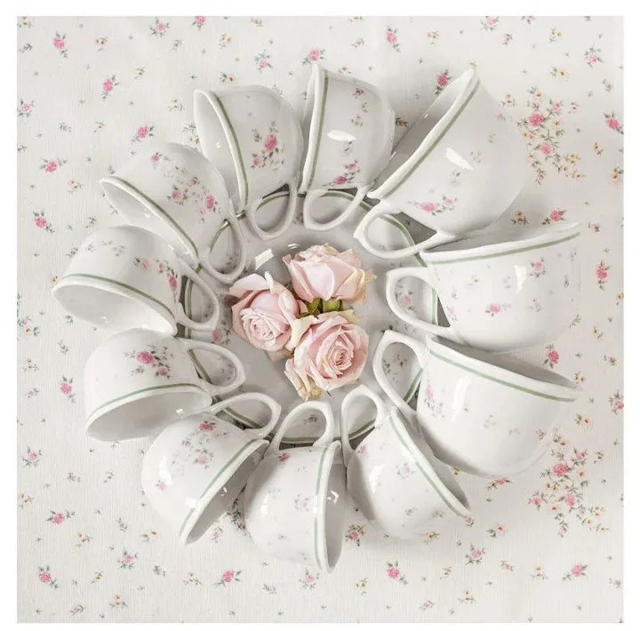 Nonna Rosa fehér porcelán cukortartó - Brandani