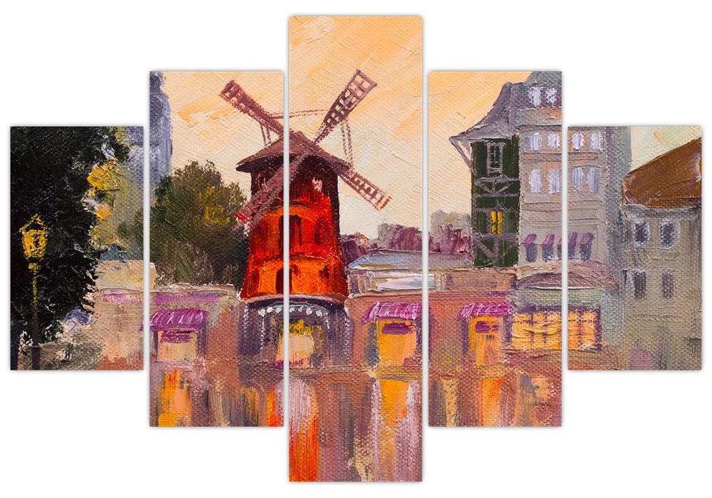 Kép - Moulin rouge, Párizs, Franciaország (150x105 cm)